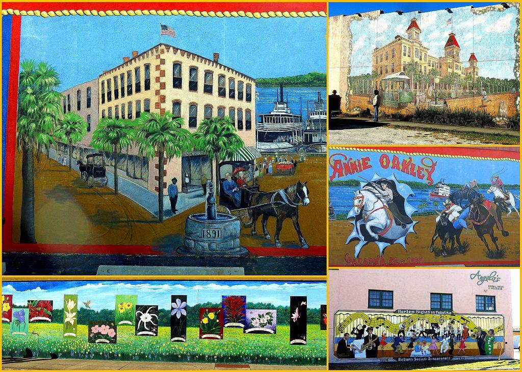 Photo Collage of Palatka Murals