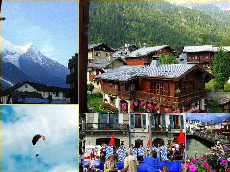 The French Alps - Chamonix the Town Photo Collage