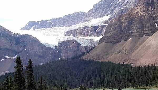 Crowfoot Glacier from the Icefields Parkway