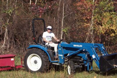 Himself spreading Manure